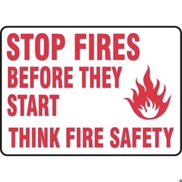 Accuform FIRE SAFETY SIGN 10 in X 14 in MFXG526XP MFXG526XP - main